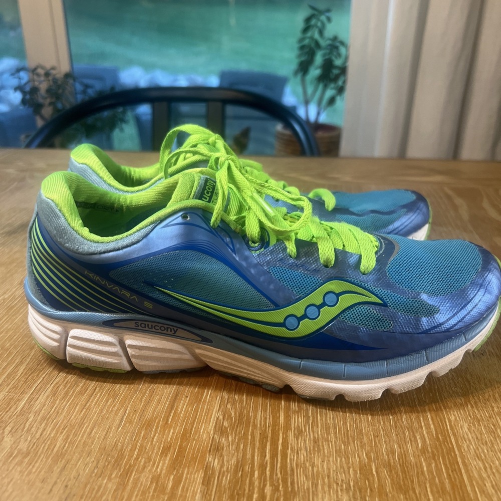 Saucony Kinvara 5 Women's Sz 9‎ Running Shoes S10238-3 Blue Green